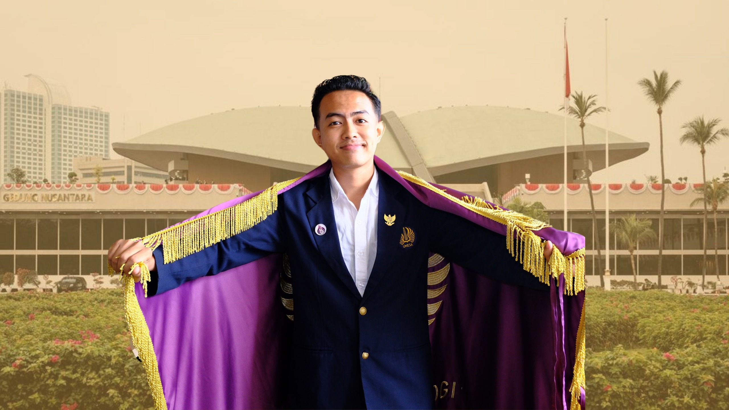 Mahasiswa Fakultas Psikologi UNESA Terpilih Jadi Delegasi Pada Pemuda Parlemen Indonesia 2025